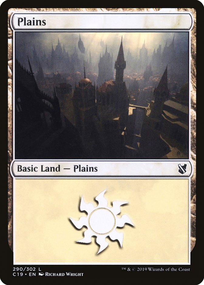 Plains (290) [Commander 2019] Magic: The Gathering