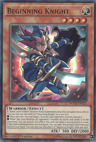 Beginning Knight [DOCS-EN022] Super Rare Yu-Gi-Oh!