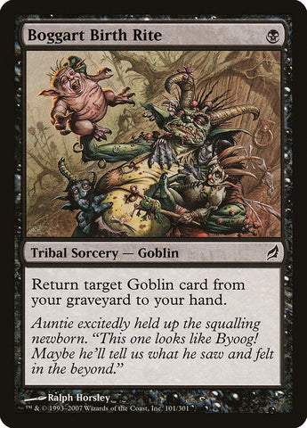 Boggart Birth Rite [Lorwyn] Magic: The Gathering