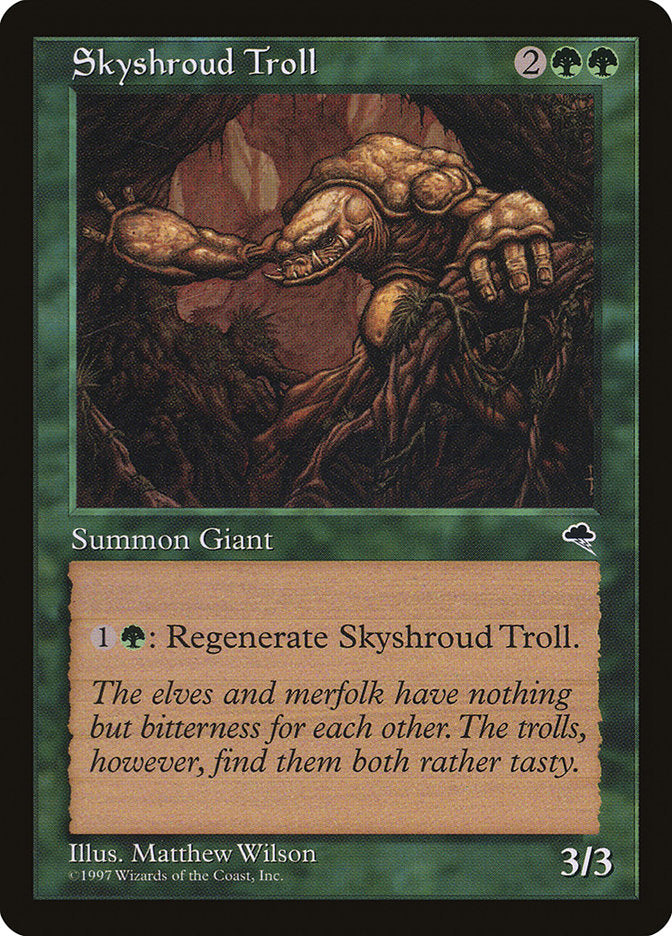 Skyshroud Troll [Tempest] Magic: The Gathering