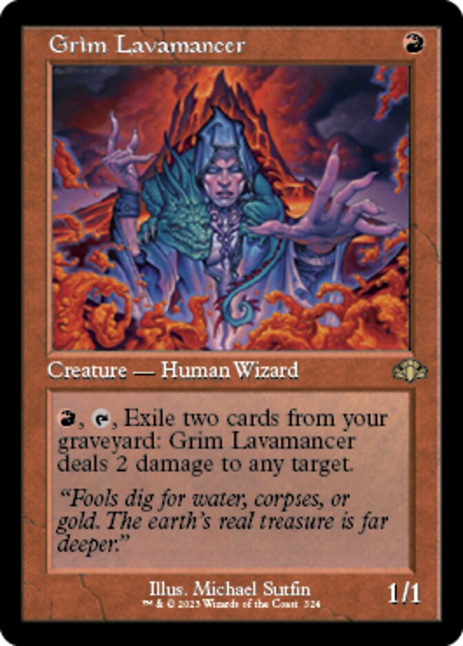 Grim Lavamancer (Retro) [Dominaria Remastered] Magic: The Gathering
