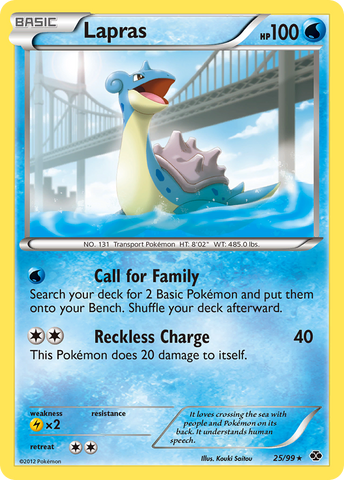Lapras (25/99) [Black & White: Next Destinies] Pokémon