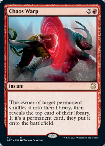Chaos Warp [Dungeons & Dragons: Adventures in the Forgotten Realms Commander] Magic: The Gathering