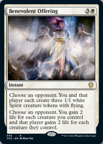 Benevolent Offering [Innistrad: Crimson Vow Commander] Magic: The Gathering