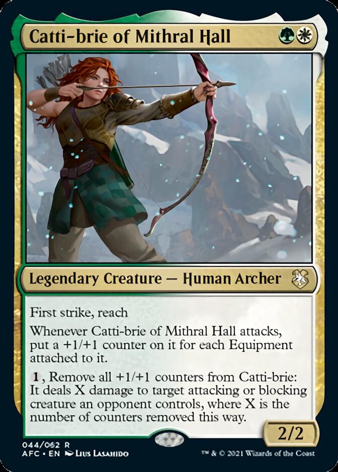 Catti-brie of Mithral Hall [Dungeons & Dragons: Adventures in the Forgotten Realms Commander] Magic: The Gathering