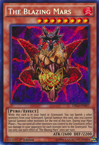 The Blazing Mars [DRL3-EN007] Secret Rare Yu-Gi-Oh!