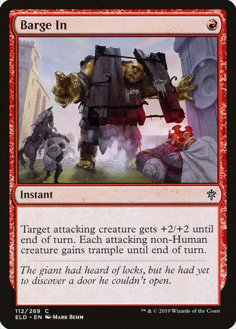 Barge In [Throne of Eldraine] Magic: The Gathering