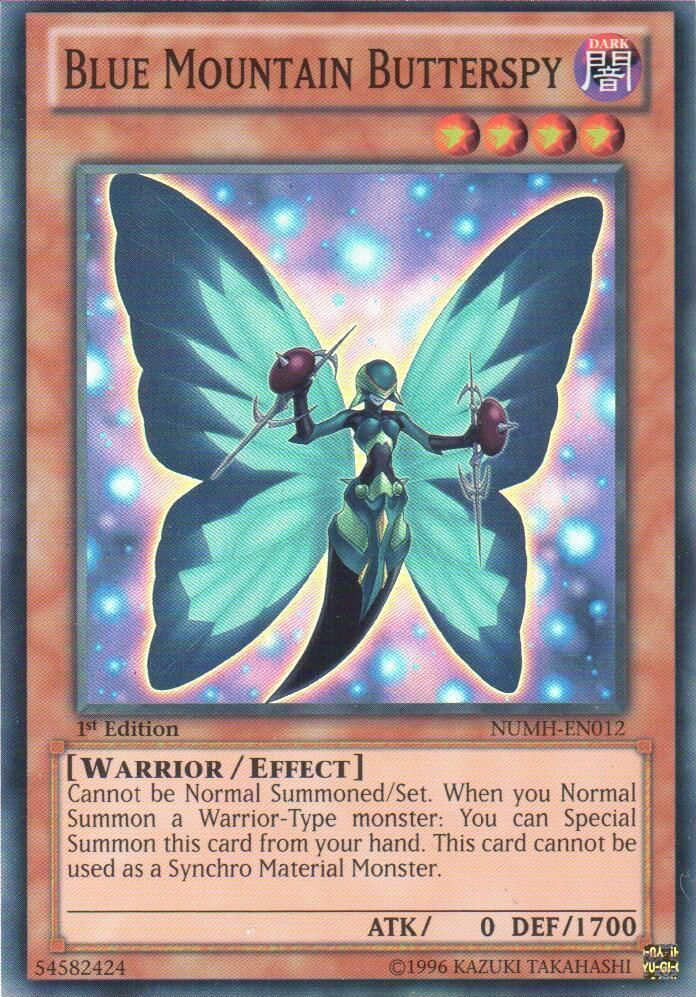 Blue Mountain Butterspy [NUMH-EN012] Super Rare Yu-Gi-Oh!