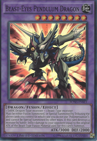 Beast-Eyes Pendulum Dragon [BOSH-ENSE1] Super Rare Yu-Gi-Oh!