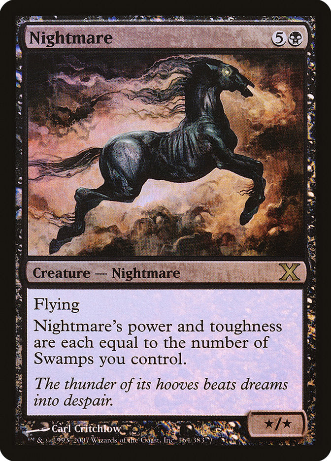 Nightmare (Premium Foil) [Tenth Edition] Magic: The Gathering