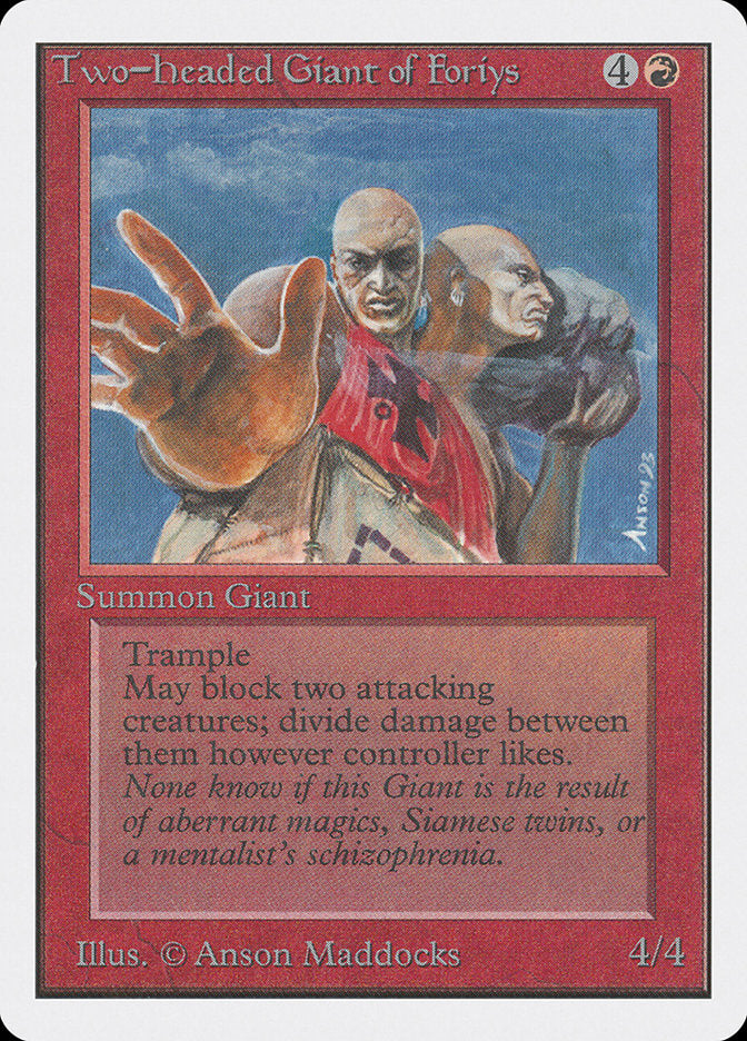 Two-Headed Giant of Foriys [Unlimited Edition] Magic: The Gathering