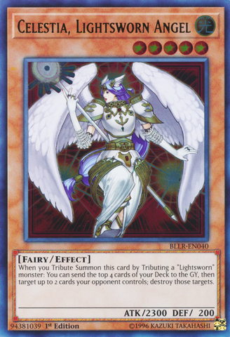 Celestia, Lightsworn Angel [BLLR-EN040] Ultra Rare Yu-Gi-Oh!