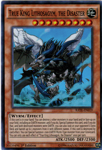 True King Lithosagym, the Disaster [RATE-EN019] Super Rare Yu-Gi-Oh!