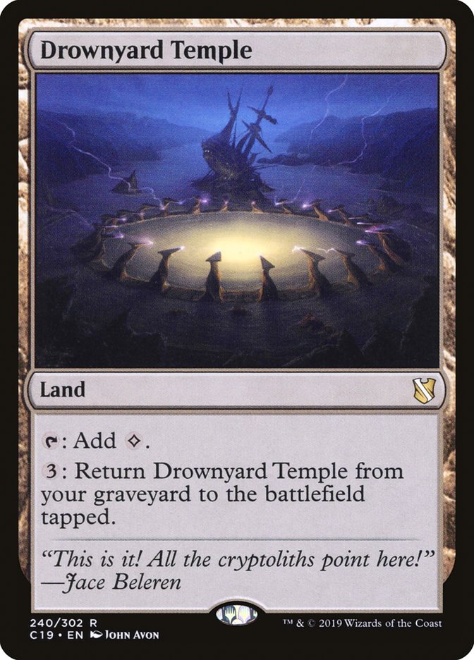 Drownyard Temple [Commander 2019] Magic: The Gathering