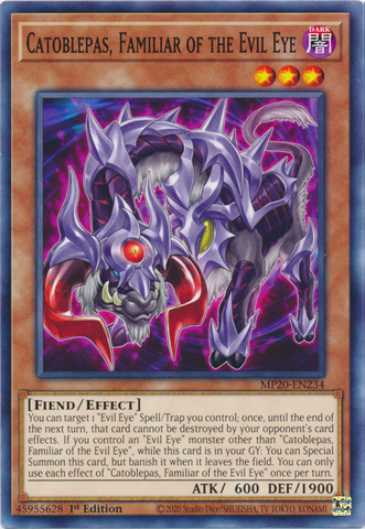 Catoblepas, Familiar of the Evil Eye [MP20-EN234] Common Yu-Gi-Oh!