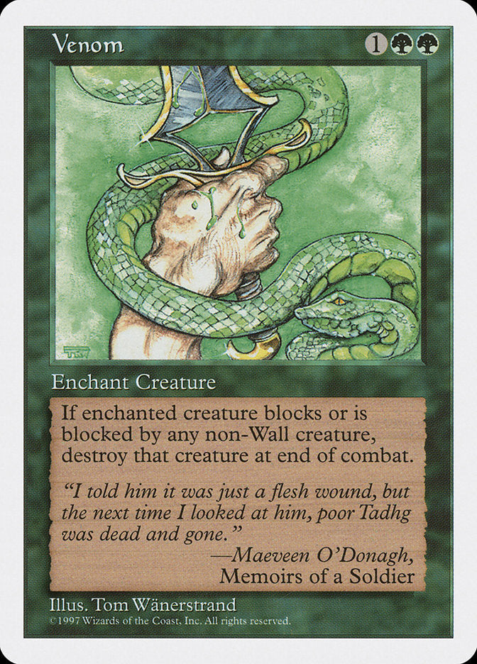 Venom [Fifth Edition] Magic: The Gathering