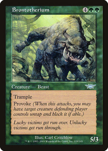 Brontotherium [Legions] Magic: The Gathering