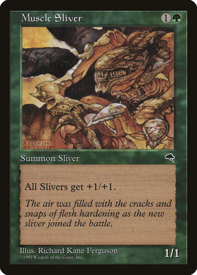 Muscle Sliver [Tempest] Magic: The Gathering