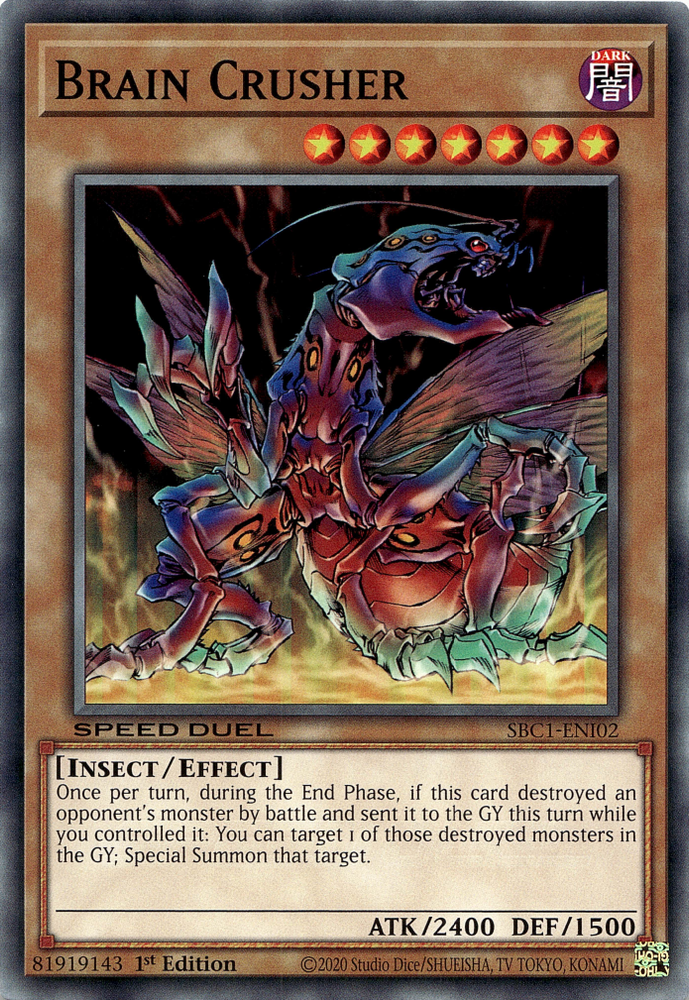 Brain Crusher [SBC1-ENI02] Common Yu-Gi-Oh!