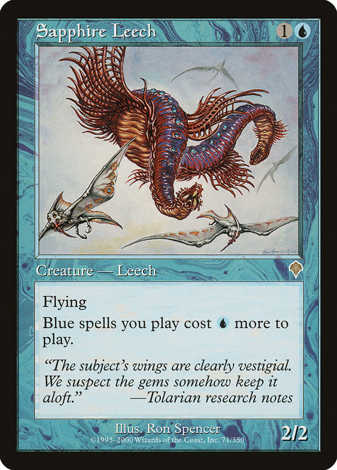 Sapphire Leech [Invasion] Magic: The Gathering
