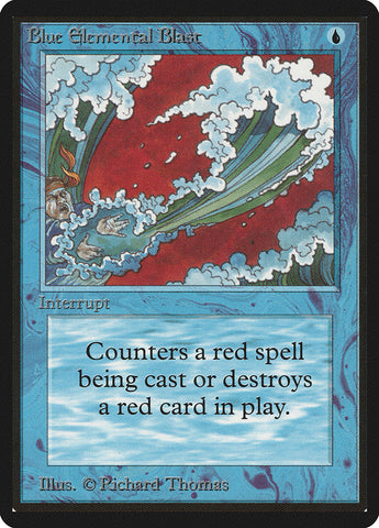 Blue Elemental Blast [Beta Edition] Magic: The Gathering