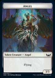 Treasure (013) // Angel Double-Sided Token [Streets of New Capenna Tokens] Magic: The Gathering