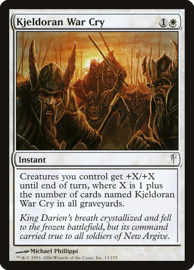 Kjeldoran War Cry [Coldsnap] Magic: The Gathering