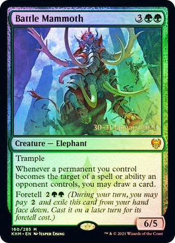 Battle Mammoth [Kaldheim Prerelease Promos] Magic: The Gathering