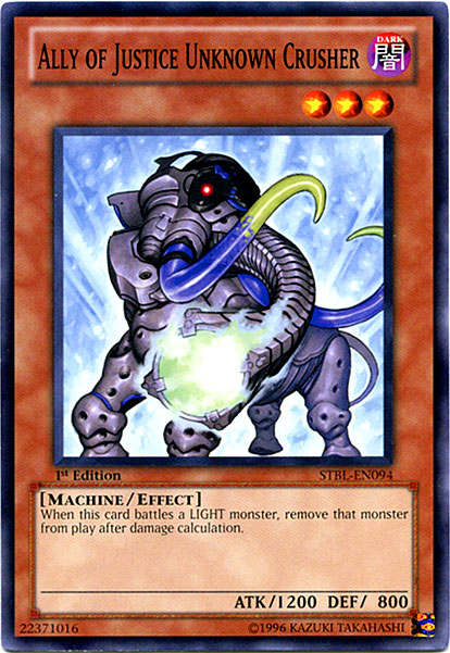 Ally of Justice Unknown Crusher [STBL-EN094] Common Yu-Gi-Oh!