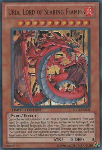 Uria, Lord of Searing Flames [LC02-EN001] Ultra Rare Yu-Gi-Oh!