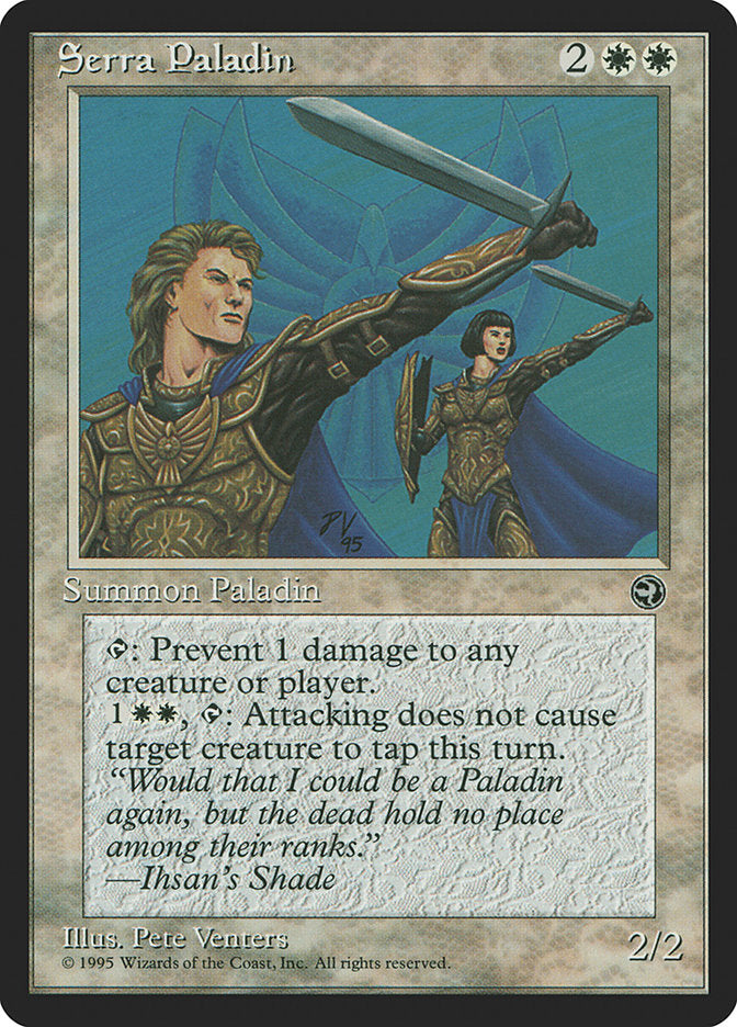 Serra Paladin [Homelands] Magic: The Gathering
