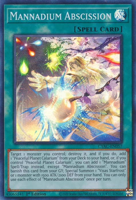 Mannadium Abscission [CYAC-EN057] Super Rare Yu-Gi-Oh!