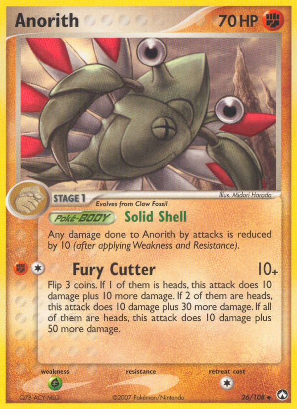 Anorith (26/108) [EX: Power Keepers] Pokémon