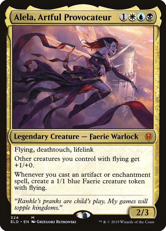 Alela, Artful Provocateur [Throne of Eldraine] Magic: The Gathering