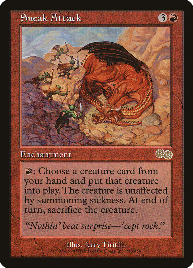 Sneak Attack [Urza's Saga] Magic: The Gathering