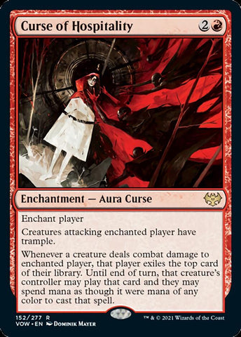 Curse of Hospitality [Innistrad: Crimson Vow] Magic: The Gathering