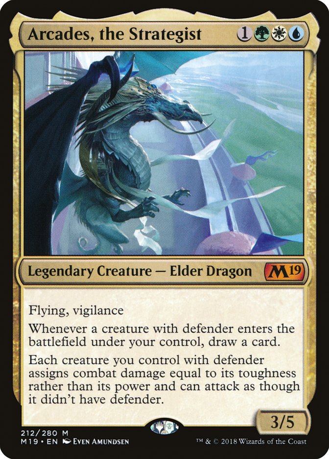 Arcades, the Strategist [Core Set 2019] Magic: The Gathering