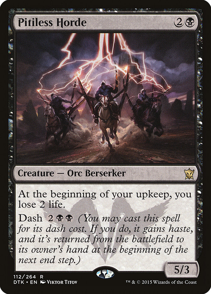 Pitiless Horde [Dragons of Tarkir] Magic: The Gathering