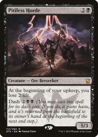 Pitiless Horde [Dragons of Tarkir] Magic: The Gathering