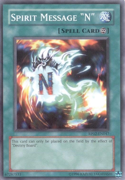 Spirit Message "N" [RP02-EN047] Common Yu-Gi-Oh!