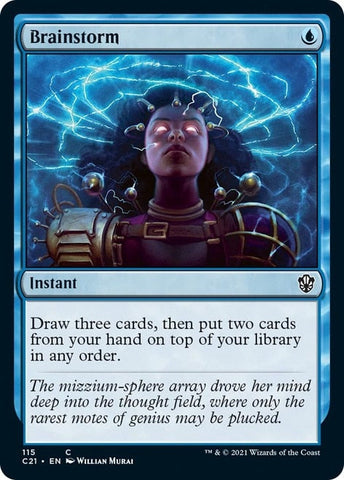 Brainstorm [Commander 2021] Magic: The Gathering