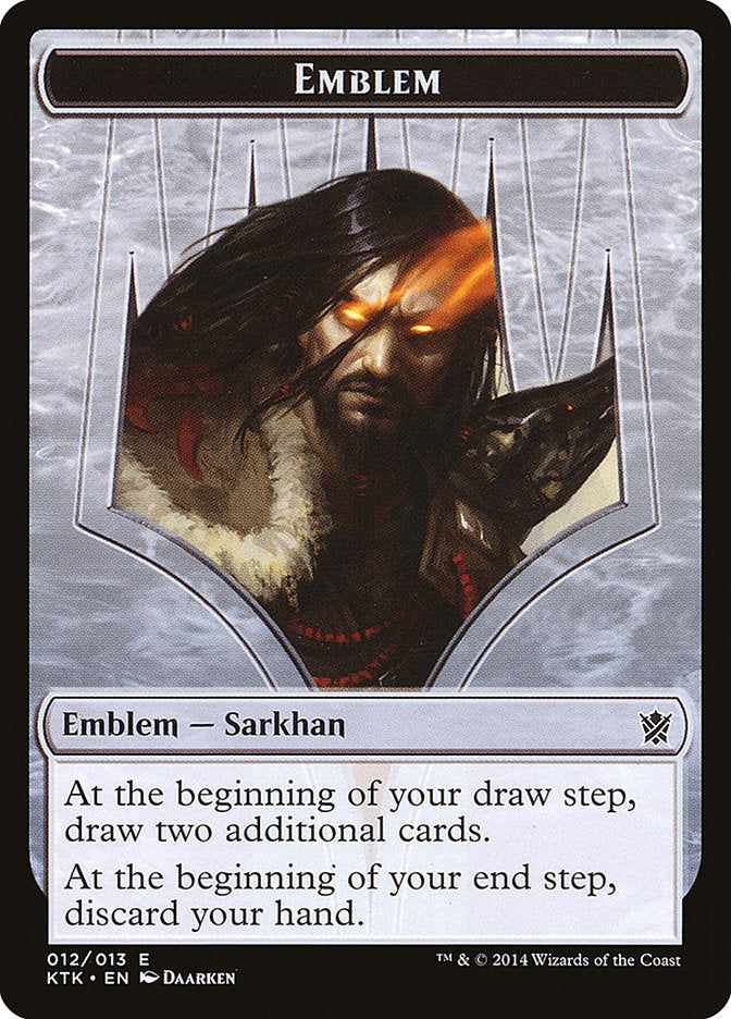 Sarkhan, the Dragonspeaker Emblem [Khans of Tarkir Tokens] Magic: The Gathering