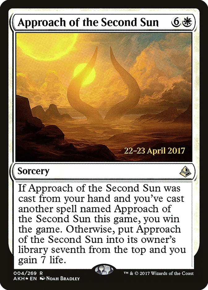 Approach of the Second Sun [Amonkhet Prerelease Promos] Magic: The Gathering