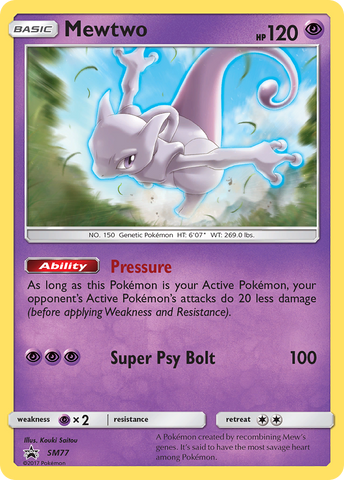 Mewtwo (SM77) [Sun & Moon: Black Star Promos] Pokémon