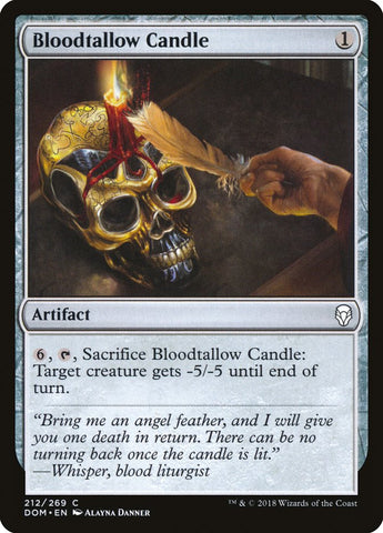Bloodtallow Candle [Dominaria] Magic: The Gathering