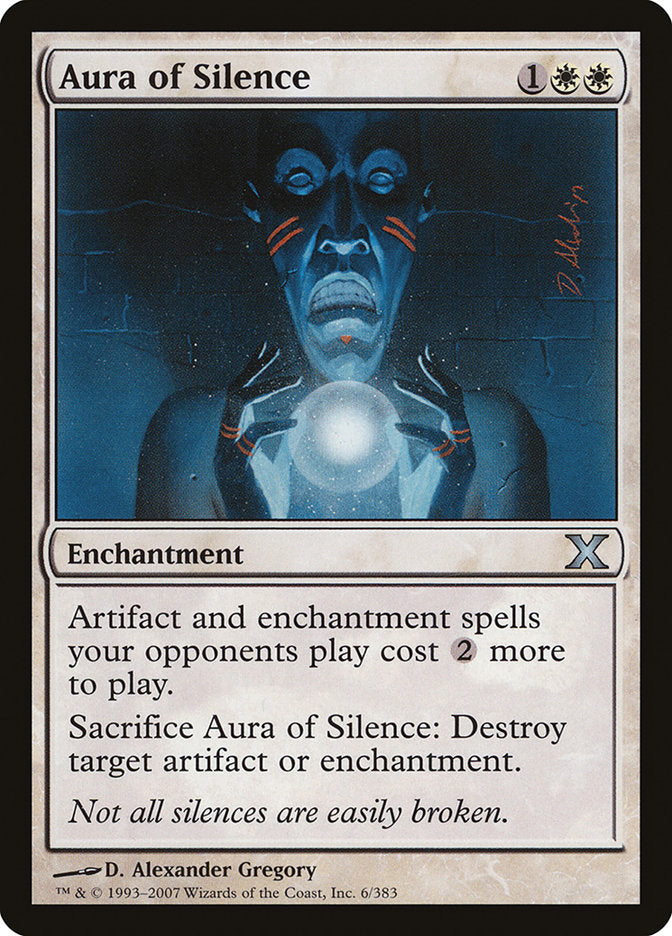 Aura of Silence [Tenth Edition] Magic: The Gathering