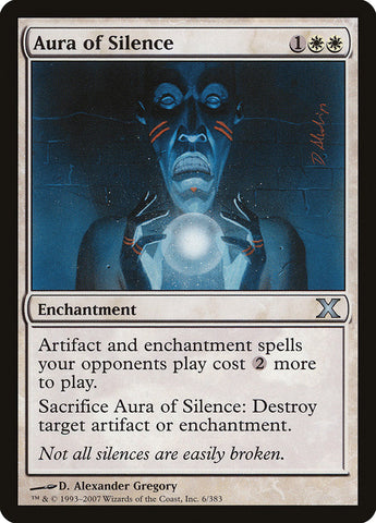 Aura of Silence [Tenth Edition] Magic: The Gathering