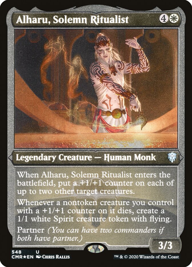 Alharu, Solemn Ritualist (Etched) [Commander Legends] Magic: The Gathering