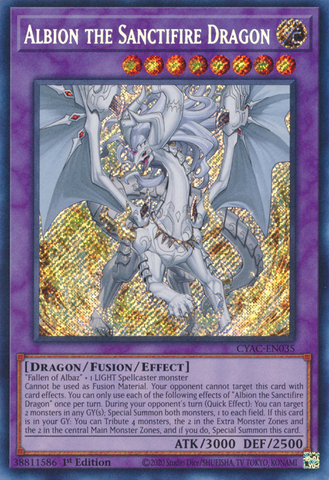 Albion the Sanctifire Dragon [CYAC-EN035] Secret Rare Yu-Gi-Oh!