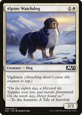 Alpine Watchdog [Core Set 2021] Magic: The Gathering